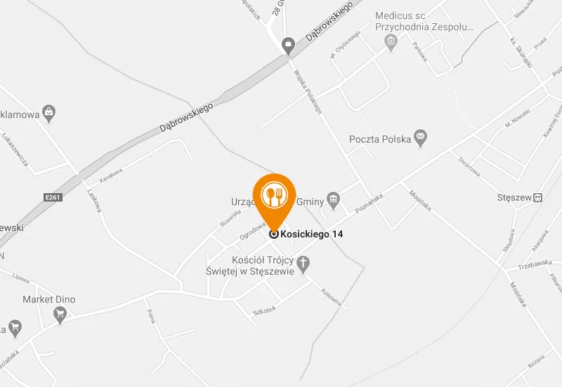 Mapa dojazdu Kupczyn Stęszew